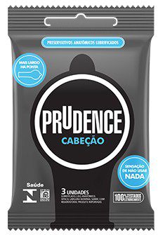 Preservativo Prudence Cabeção com 3 unidades
