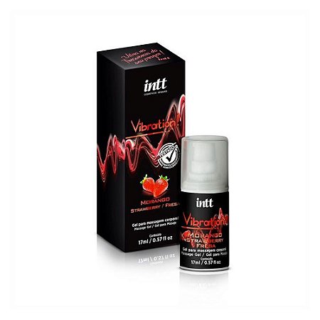 Gel Excitante Unissex - Vibration Morango - 17g