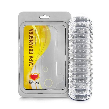Capa Expansora Peniana 13 cm com Texturas e Nódulos Estimuladores