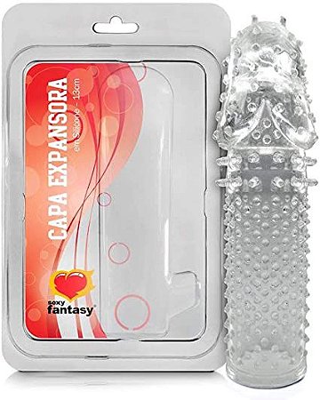 Capa Expansora Peniana 13 cm com Texturas e Nódulos Estimuladores