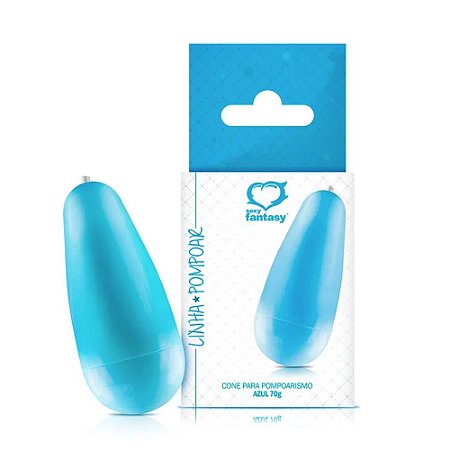 Cone para Pompoarismo 70g - Azul