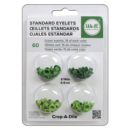 Eyelets & Washer Standard Green (60 pieces)