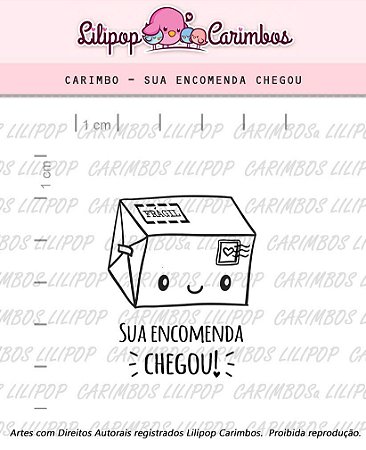 Kit de Carimbos - Sua Encomenda Chegou - LILIPOP CARIMBOS