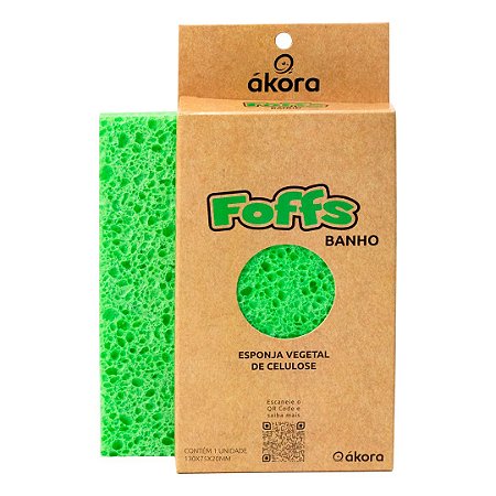 Esponja Vegetal de Celulose Banho - 100% Biodegradável - Ákora