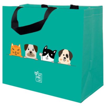 Ecobag de Ráfia - Coleção Pet- PETS - Sacola Reutilizável - CáPraLá
