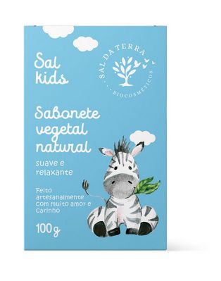 Sabonete Infantil Camomila e Lavanda 100 g - 100% Vegetal e Natural - Sal da Terra