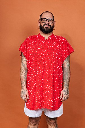 Camisa “Acabou Jessica?!” - Poá Vermelho