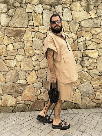 Colete Frida - Café com leite