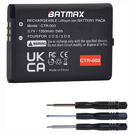 Bateria Batmax Para Nintendo 3ds Old 2ds 1350mah + Chaves
