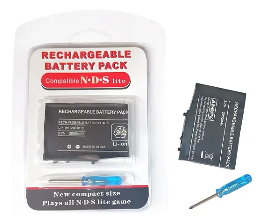 Bateria Para Nintendo Ds Lite 3.7v 2000 Mah + Chave