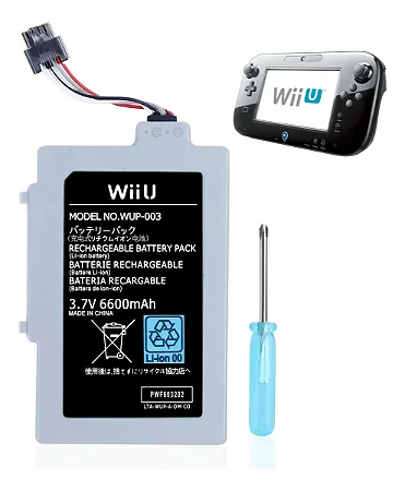 Bateria Para Wiiu Gamepad 3600 Mah Wup-001 Wup-012