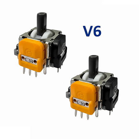 2 Analógicos 3D Magnético Hall Effect GINFULL Original V6 Anti Drift Para Controles Xbox One / Series S / X