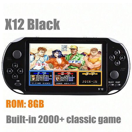 Video Game Portátil Retro Handheld PSP X12 2 Mil Jogos Tela 5.1