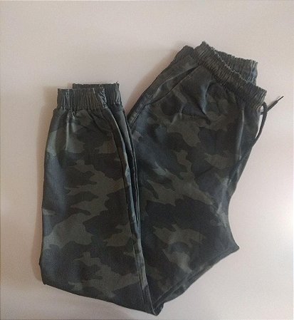 calça camuflada unissex