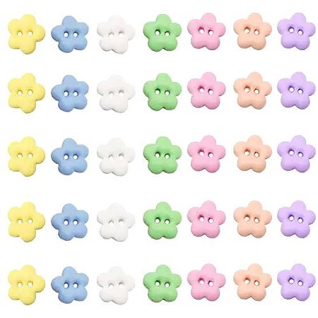 Botão Decorativo – Kit Flor 7mm Candy Colors