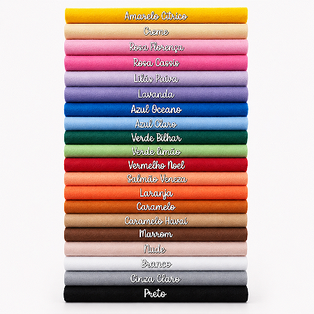 KIT PROMOCIONAL Feltro Liso Santa Fé - KIT CORES ESSENCIAIS