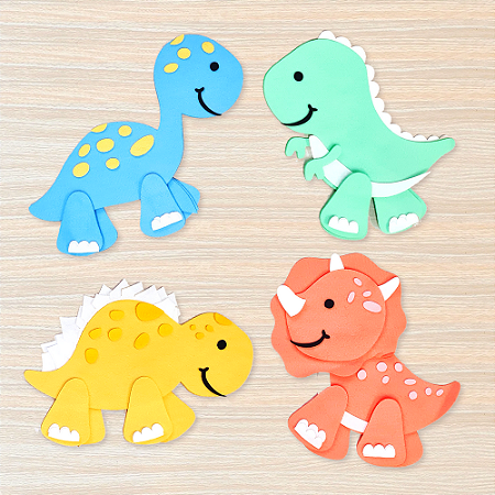 KIT RECORTES - Dinos Baby - Moldes Monique Rangel