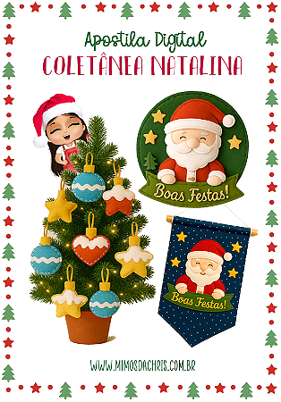 Apostila Digital Natalina - Guirlanda Boas Festas + Pingentes