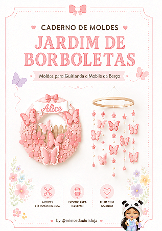 Apostila Digital - Jardim de Borboletas - Caderno de Moldes