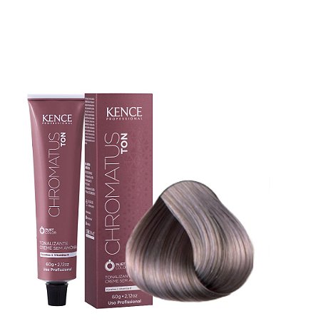 TON CREME SEM AMONIA  8.21 - LOURO CLARO IRISADO PÉROLA  60G CHROMATUS – KENCE