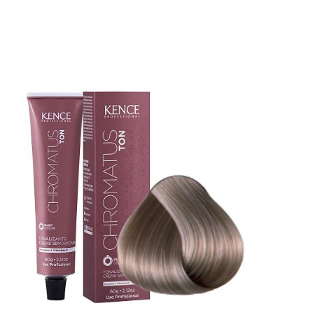 TON CREME SEM AMONIA  10.21 - LOURO CLARÍSSIMO IRISADO PÉROLA  60G CHROMATUS – KENCE