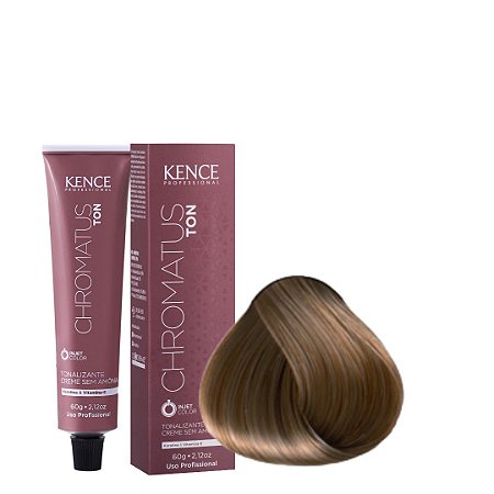TON CREME SEM AMONIA  7.3 - LOURO MÉDIO DOURADO   60G CHROMATUS – KENCE