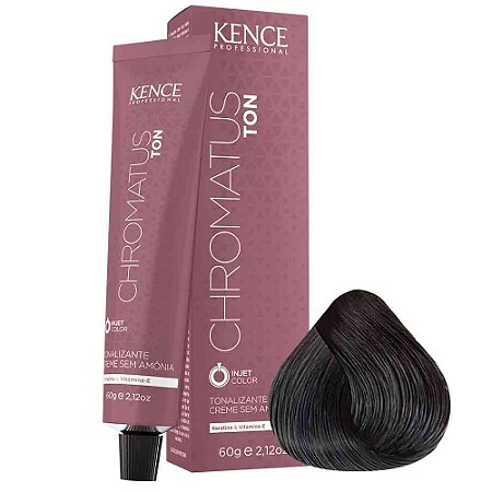 TON CREME SEM AMONIA 3.0 CASTANHO ESCURO 60G CHROMATUS