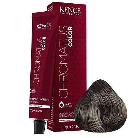 COL CREME PERM 6.17 LOURO ESCURO MARROM FRIO 60G CHROMATUS