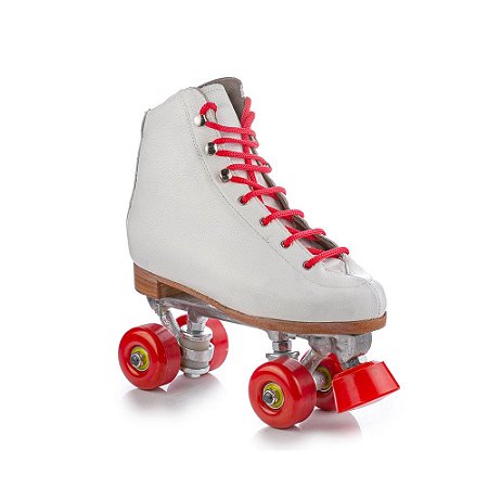 Patins Quad 4 Rodas Profissional Intermediário Branco c/ Rodas Colorid -  Patins | Loja Especializada | Quad 4 Rodas | Peças e Acessórios