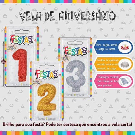 KIT COMPLETO VELA ANIVERS. LIVE COLORS  | 300 UNIDADES |