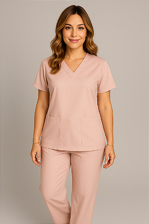 Pijama Cirúrgico Rosé