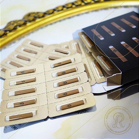 Phibrows Lâmina Dourada PhiBlade U304 com 50pcs