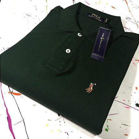camisa polo verde agua masculina