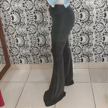 calça jeans brilhosa