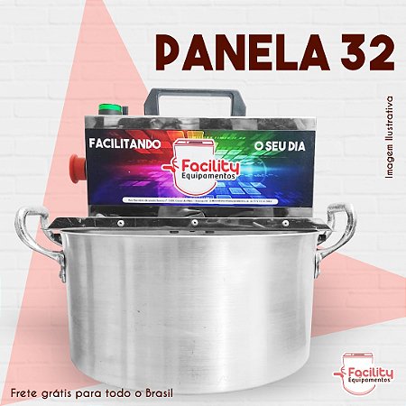 Função Doces 32cm  Prata Panela Mexedeira Facilit