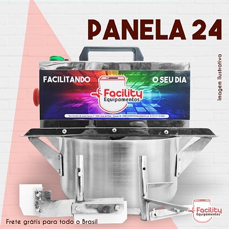 Função Doces e Salgados 24cm Prata Panela Mexedeira Facility