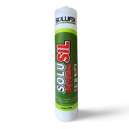Cola Silicone Acetico Antifungo Solufix Multi Incolor Transparente 230 ML