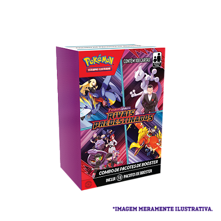 Pokémon (TCG) Escarlate E Violeta 10: Rivais Predestinados - Combo de Pacotes de Booster (mini-box)