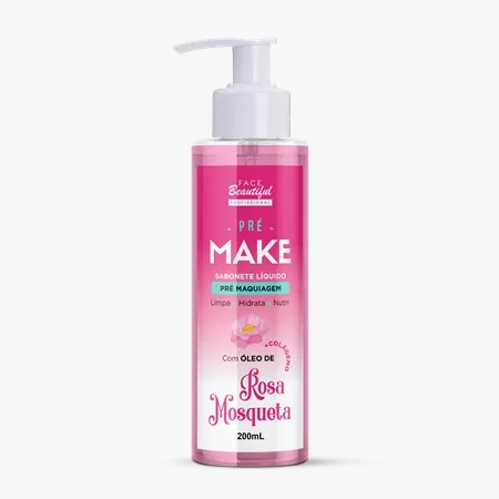 Sabonete Pre Make Rosa Mosqueta 200ml - Face Beautiful