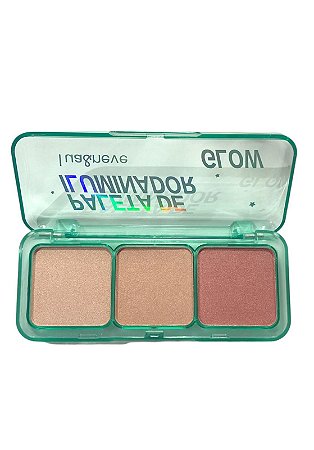 Paleta de Iluminador Glow Cor 4 - Lua e Neve