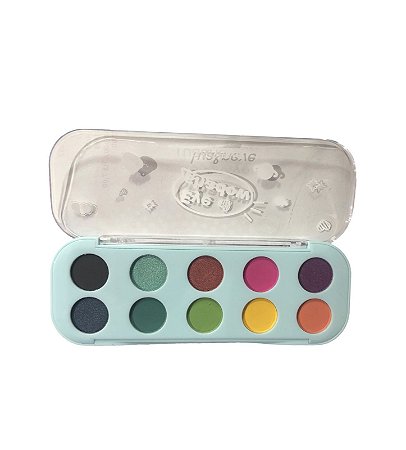 Paleta de Sombras Colorful Azul Makeup Cor 2 - Lua e Neve