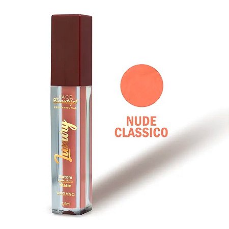 Batom Líquido Matte Luxury Cor Nude Clássico - Face Beautiful