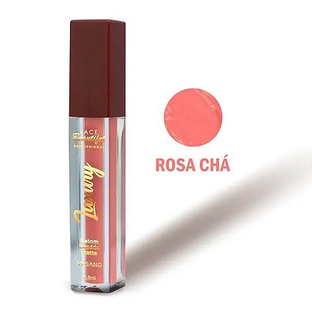 Batom Líquido Matte Luxury Cor Rosa Chá - Face Beautiful