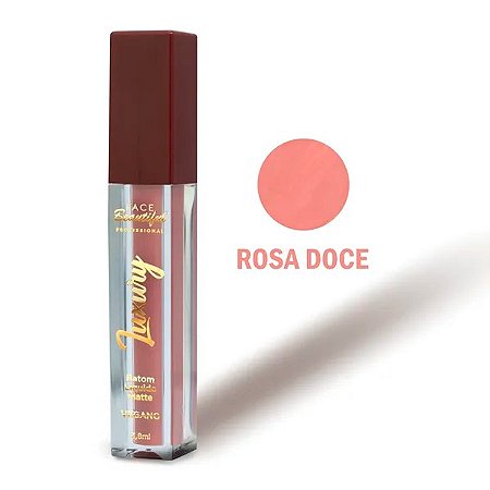 Batom Líquido Matte Luxury Cor Rosa Doce - Face Beautiful