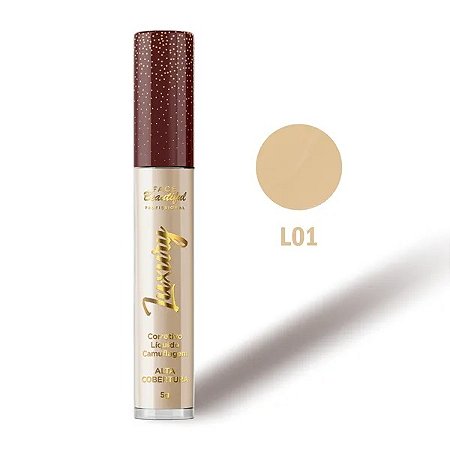 Corretivo Líquido Camuflagem Luxury Cor L01 - Face Beautiful