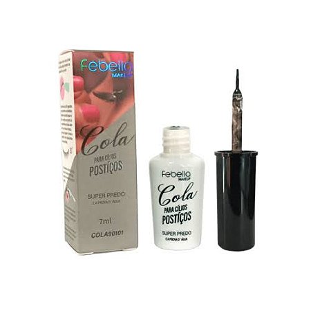 Cola para Cílios Postiços SUPER PRETA - FEBELLA