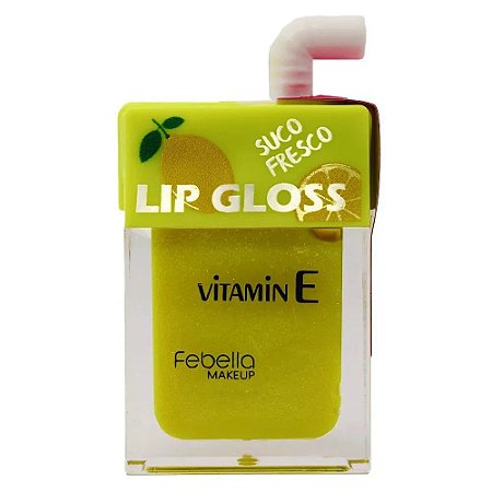 Lip Gloss Suquinho Limão Cor 2 - Febella