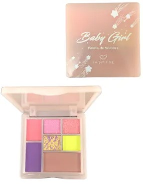 Paleta de Sombras Baby Girl Cor Rosa - Jasmyne