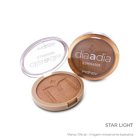 Iluminador Compacto Dia a Dia Mahav - Cor Star Light