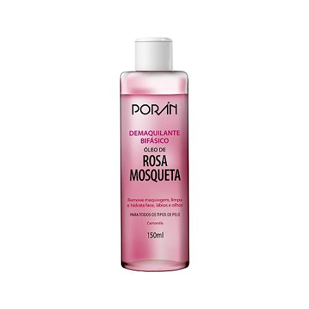 Demaquilante Bifásico Rosa Mosqueta - Porán